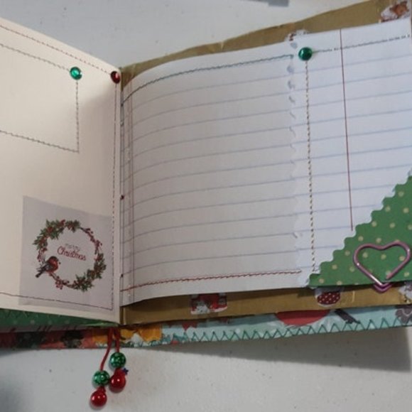 🥂 Christmas Journal with Handcrafted Decorations - Merry and Bright 🥰 - Picture 10 of 12